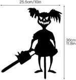 Little Devil Garden Pile Silhouette Halloween Decorations tag1