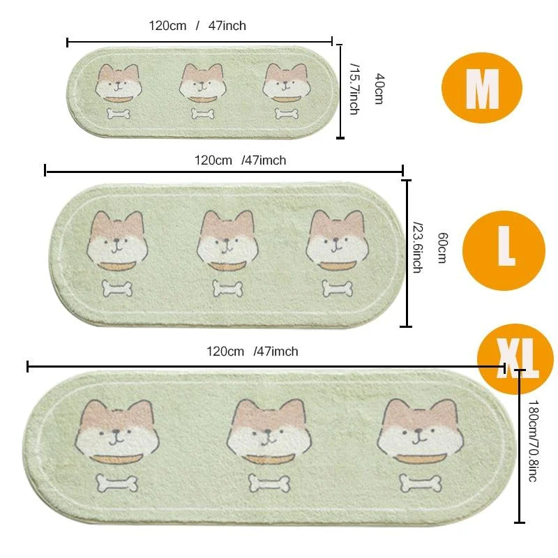 Little Duck Chicken Family Short Plush Rug Bedroom Carpet Kid's Baby Anti-slip -