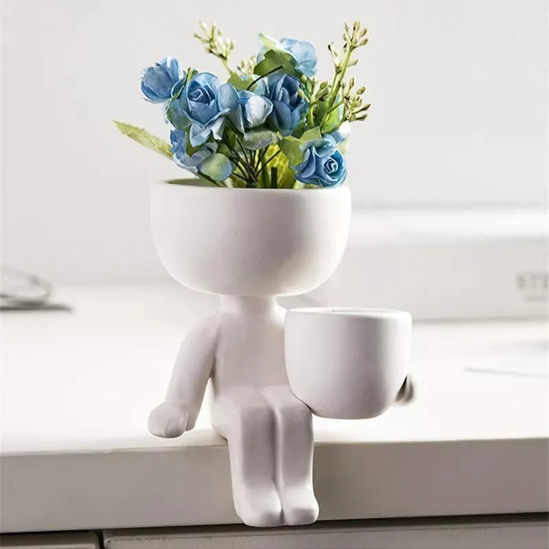 Little Human Ceramic Succulent Planter -