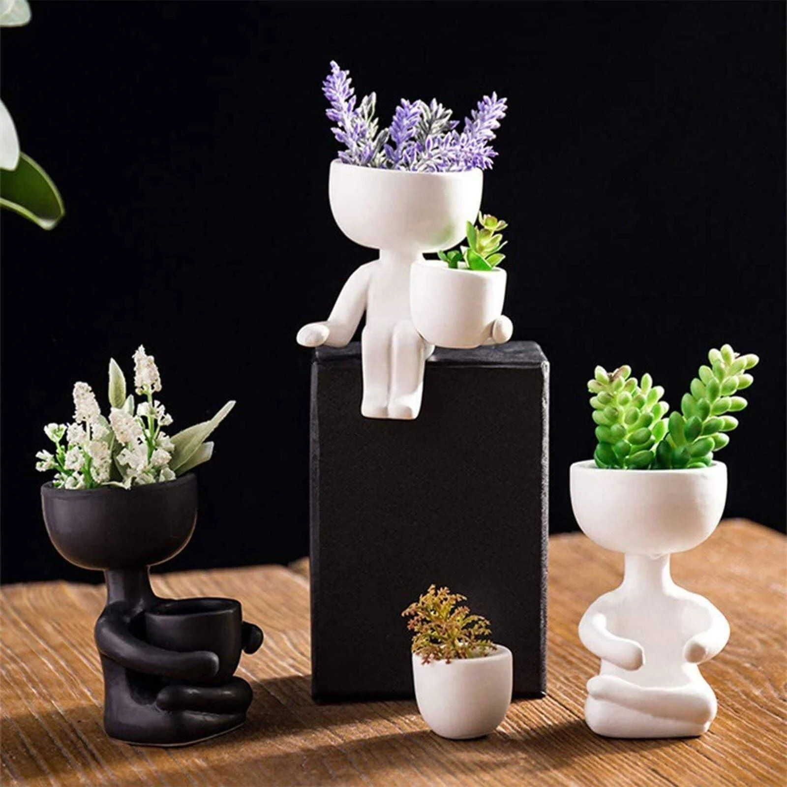 Little Human Ceramic Succulent Planter -