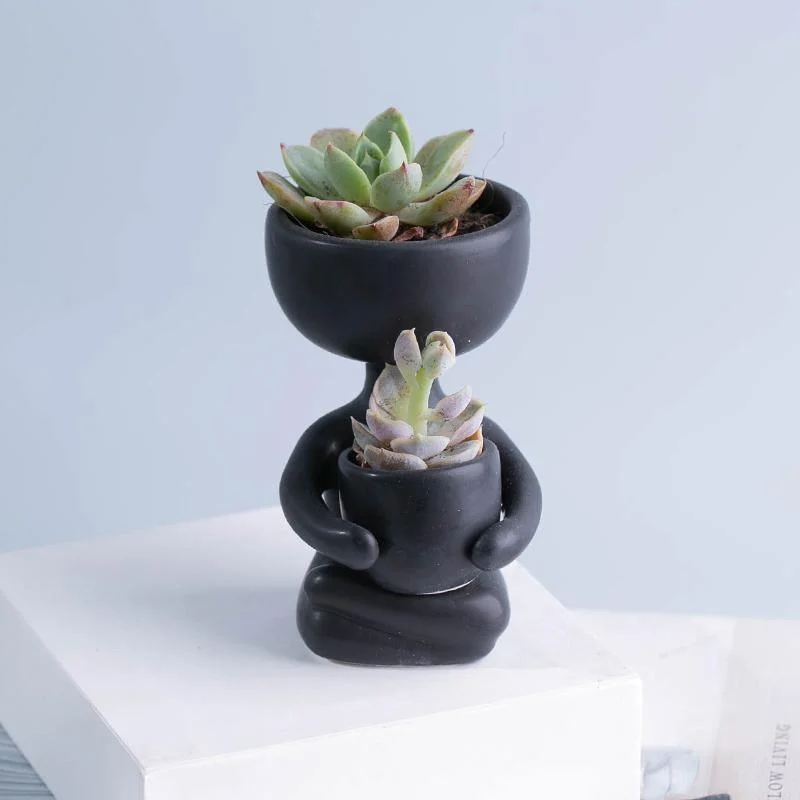 Little Human Ceramic Succulent Planter -