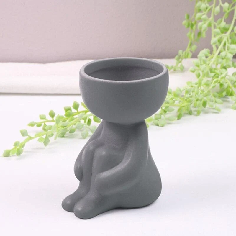 Little Human Ceramic Succulent Planter -