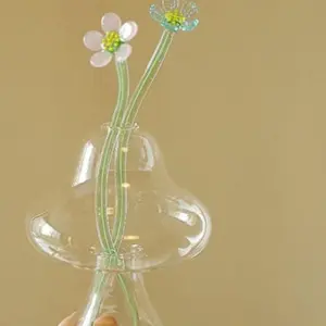 Little Hydroponic Mushroom Glass Vase - 