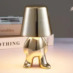 Little Man Chrome Table Lamp