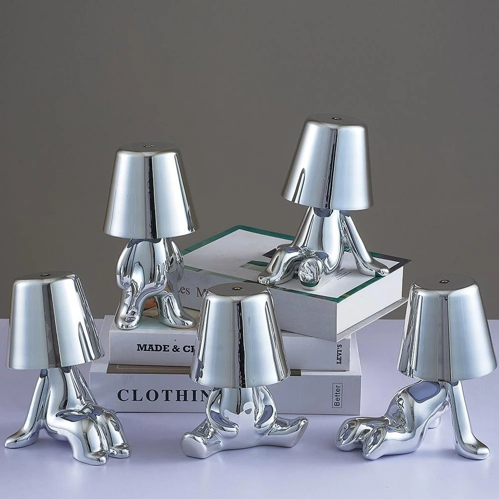 Little Man Chrome Table Lamp -