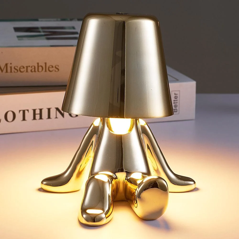 Little Man Chrome Table Lamp -