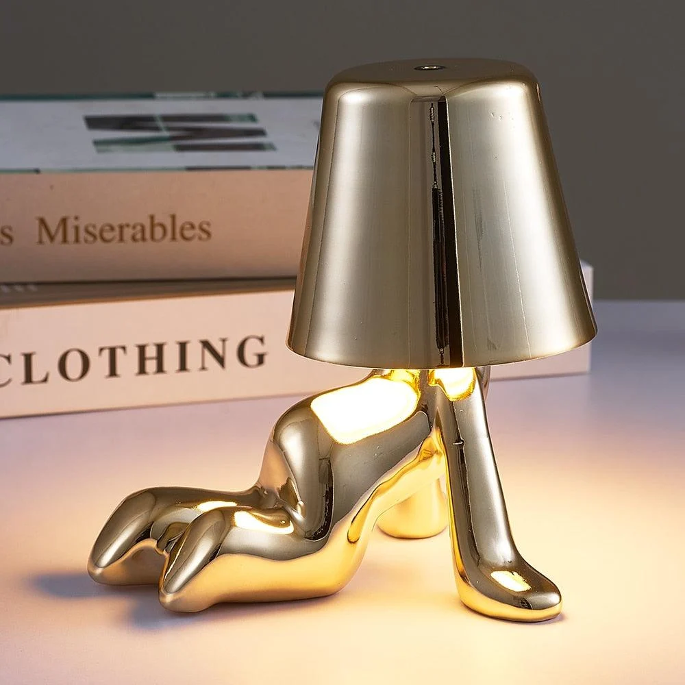 Little Man Chrome Table Lamp -