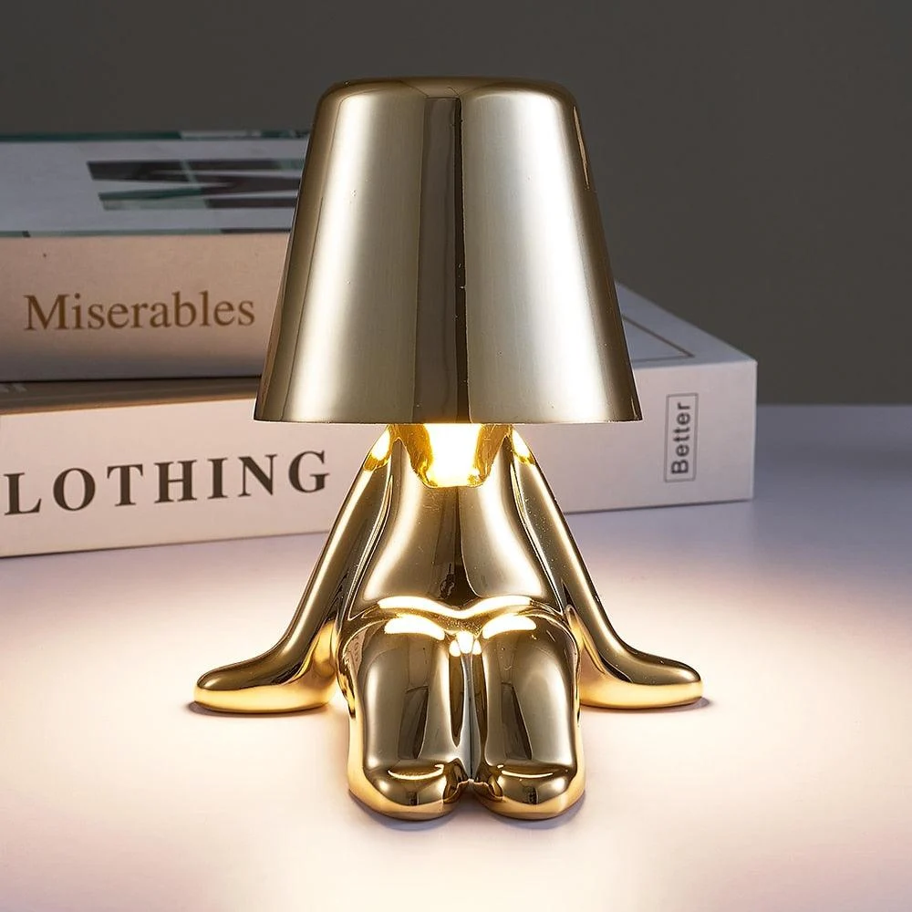 Little Man Chrome Table Lamp -