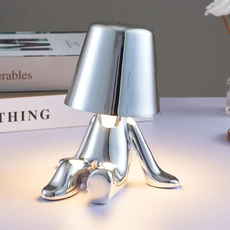 Little Man Chrome Table Lamp