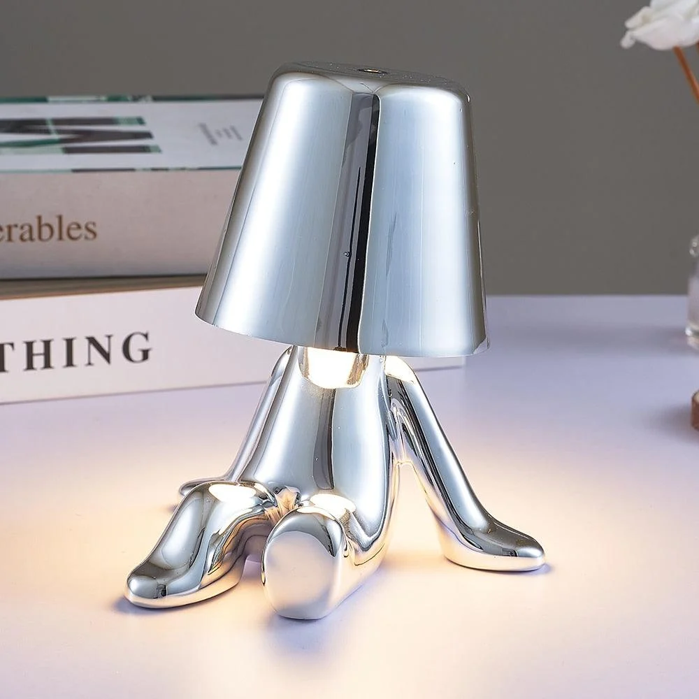 Little Man Chrome Table Lamp -