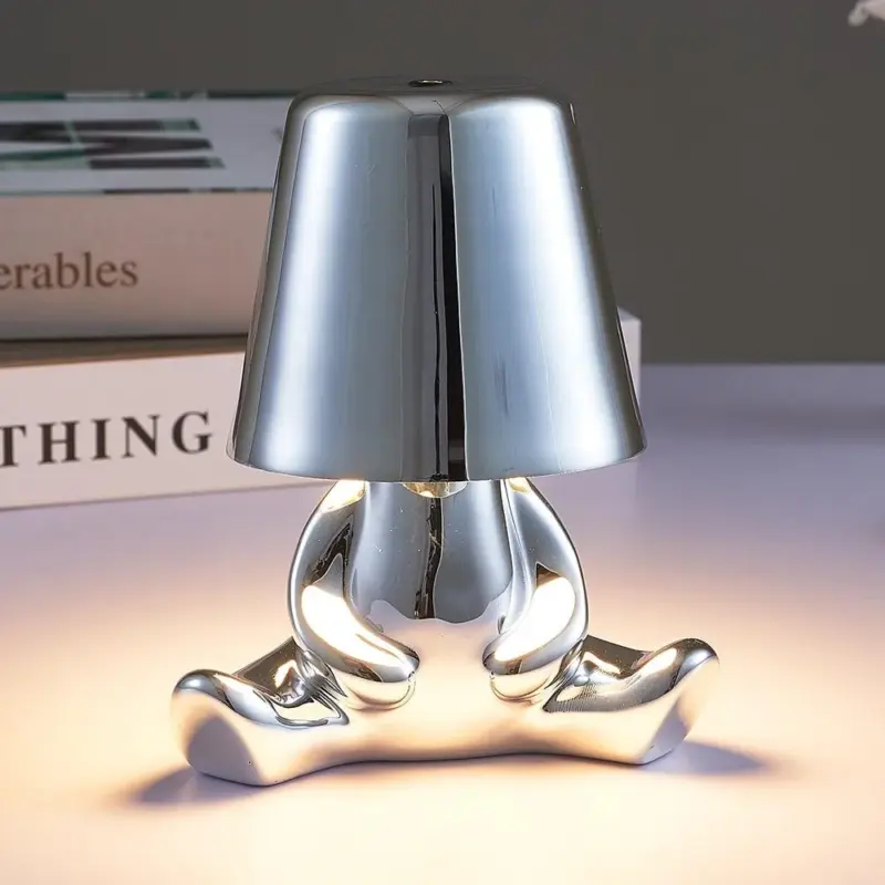 Little Man Chrome Table Lamp