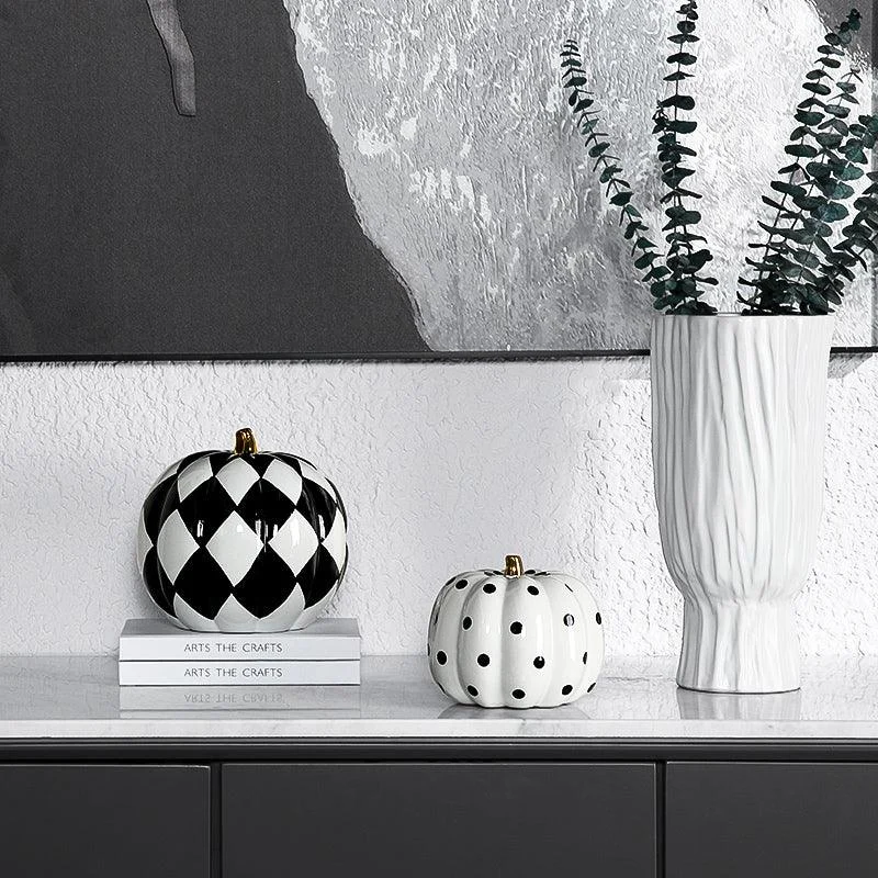 Living Room Wine Cabinet Ceramic Pumpkin Shape Decoration Ornaments -  - #tag1#