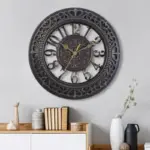 Living room clock Beautiful industrial wall clock tag1