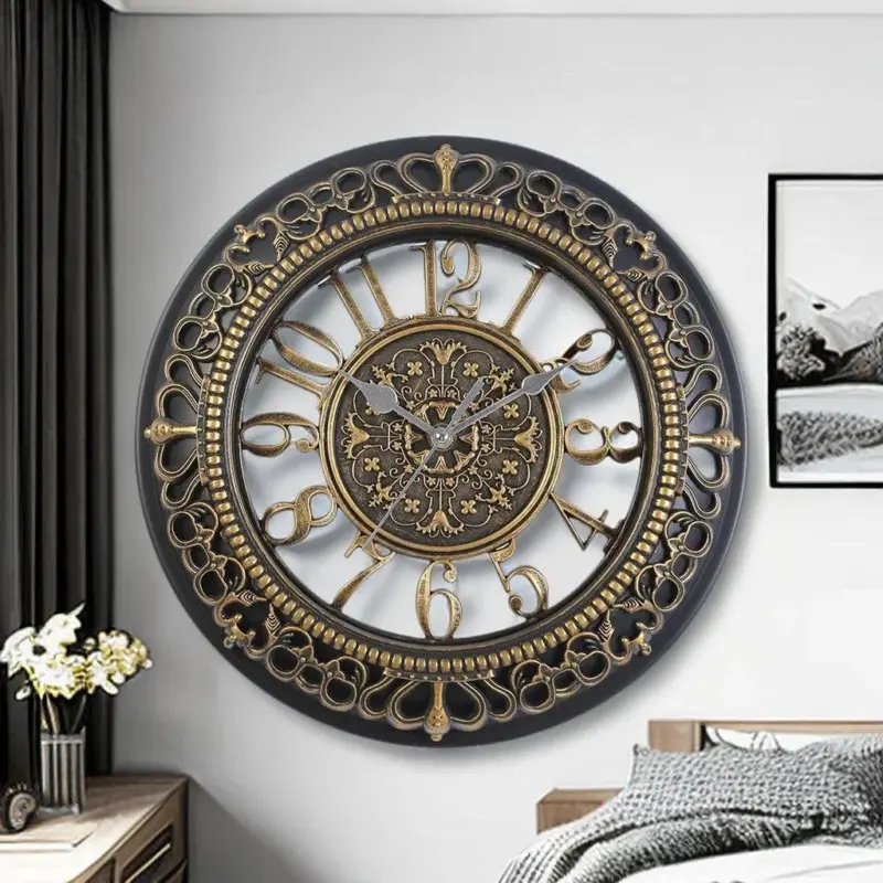 Living room clock Beautiful industrial wall clock tag1