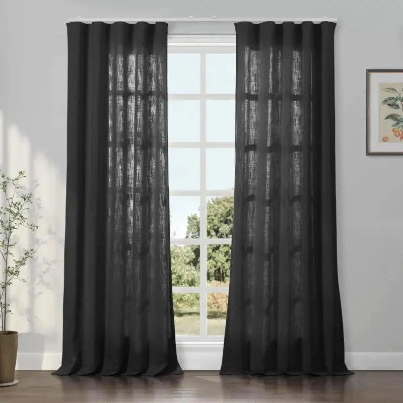 Liz Linen Ripple Fold Drapery