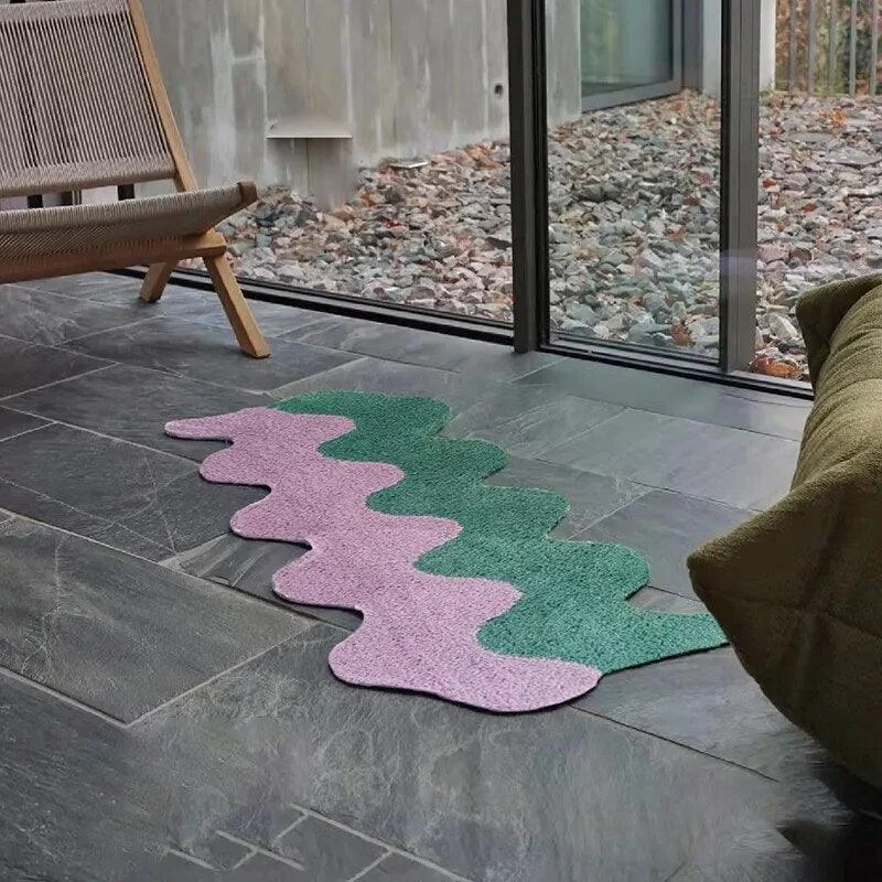 Long Color Wave Rug -