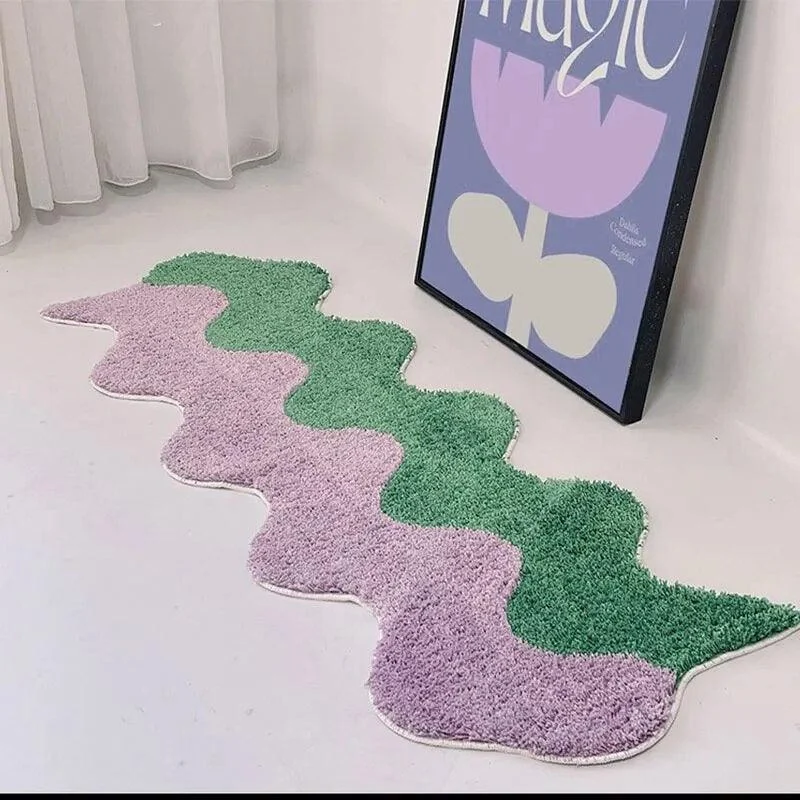 Long Color Wave Rug -
