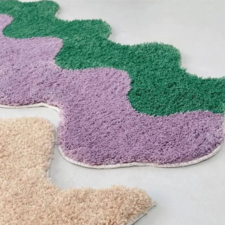 Long Color Wave Rug -