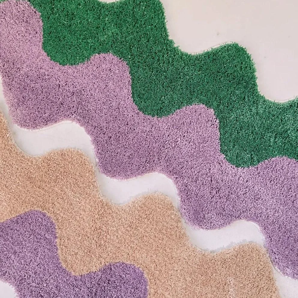 Long Color Wave Rug -