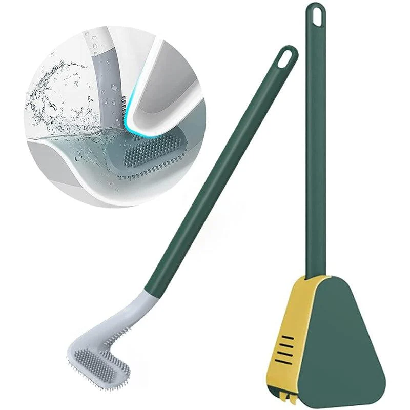 Long Handle Flexible Silicone Golf Toilet Brush -  - #tag1#
