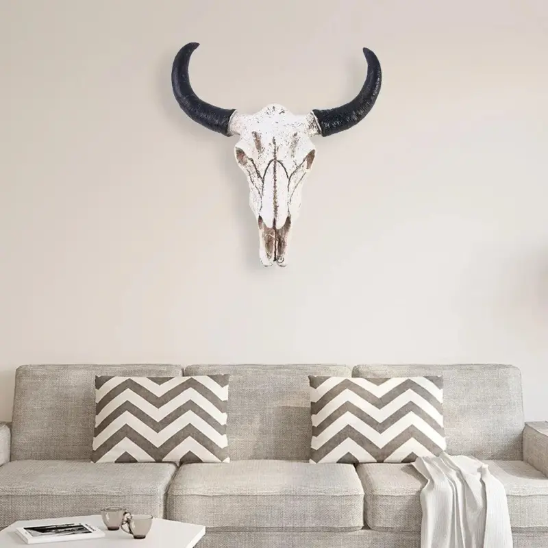 Longhorn_Skull_Stylish_resin_sculpture_with_cow_horns_-_-_tag1_-4306029 Longhorn Skull Stylish resin sculpture with cow horns tag1