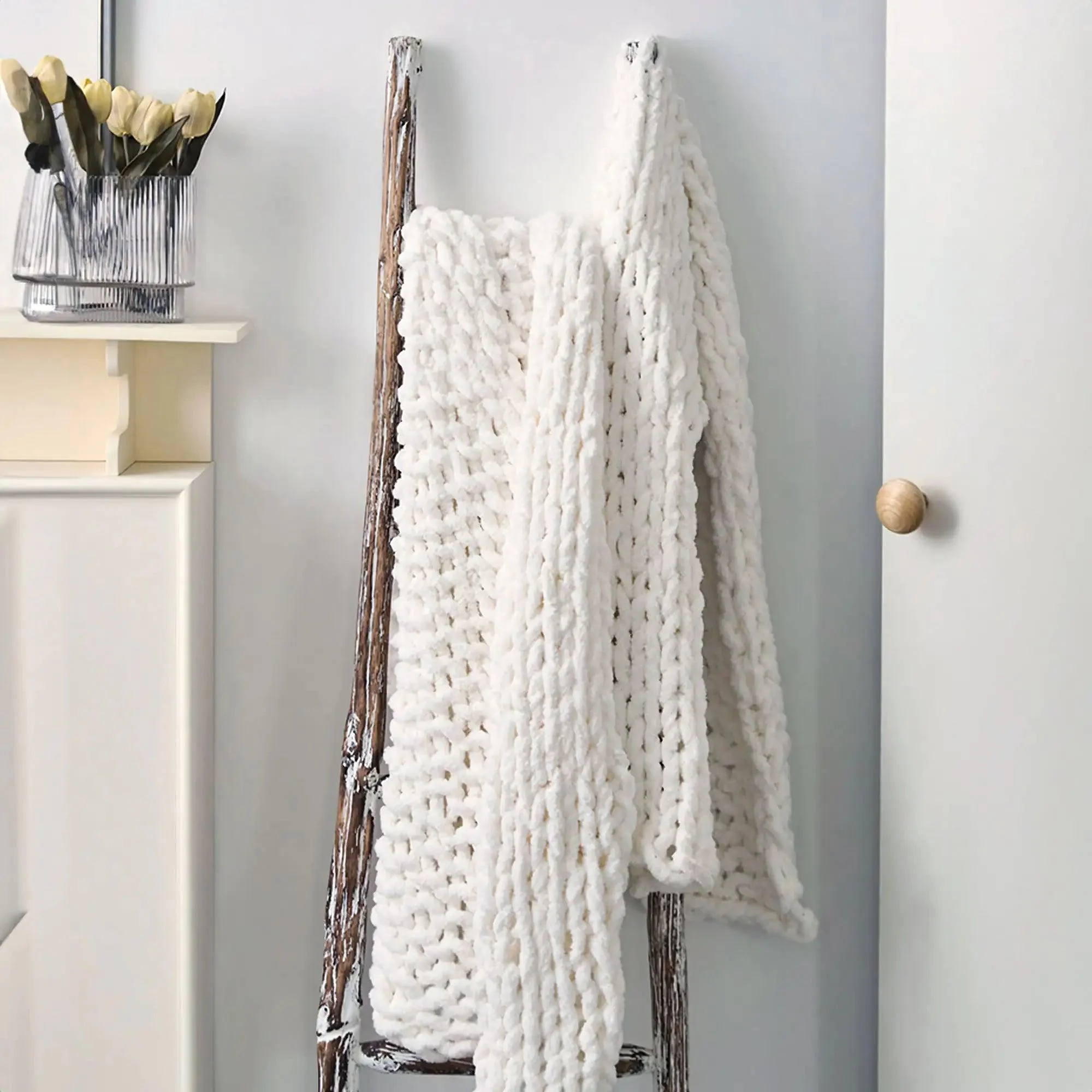 Loose Knit Throw Blanket - Homeko