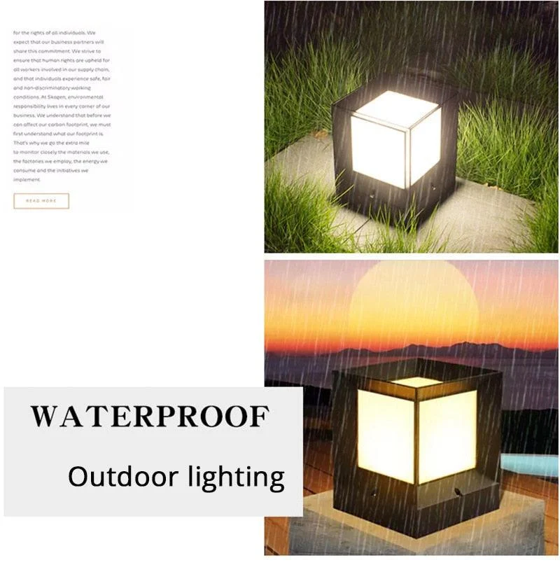 Lore - Modern Nordic Waterproof LED Cube Lamp -  - #tag1#