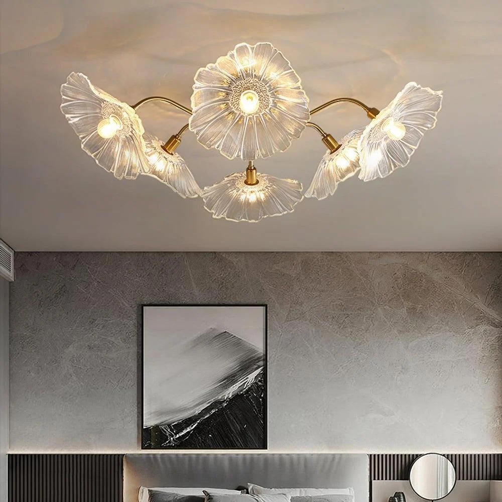 Lotus Leaf Glass Ceilinglamp 10