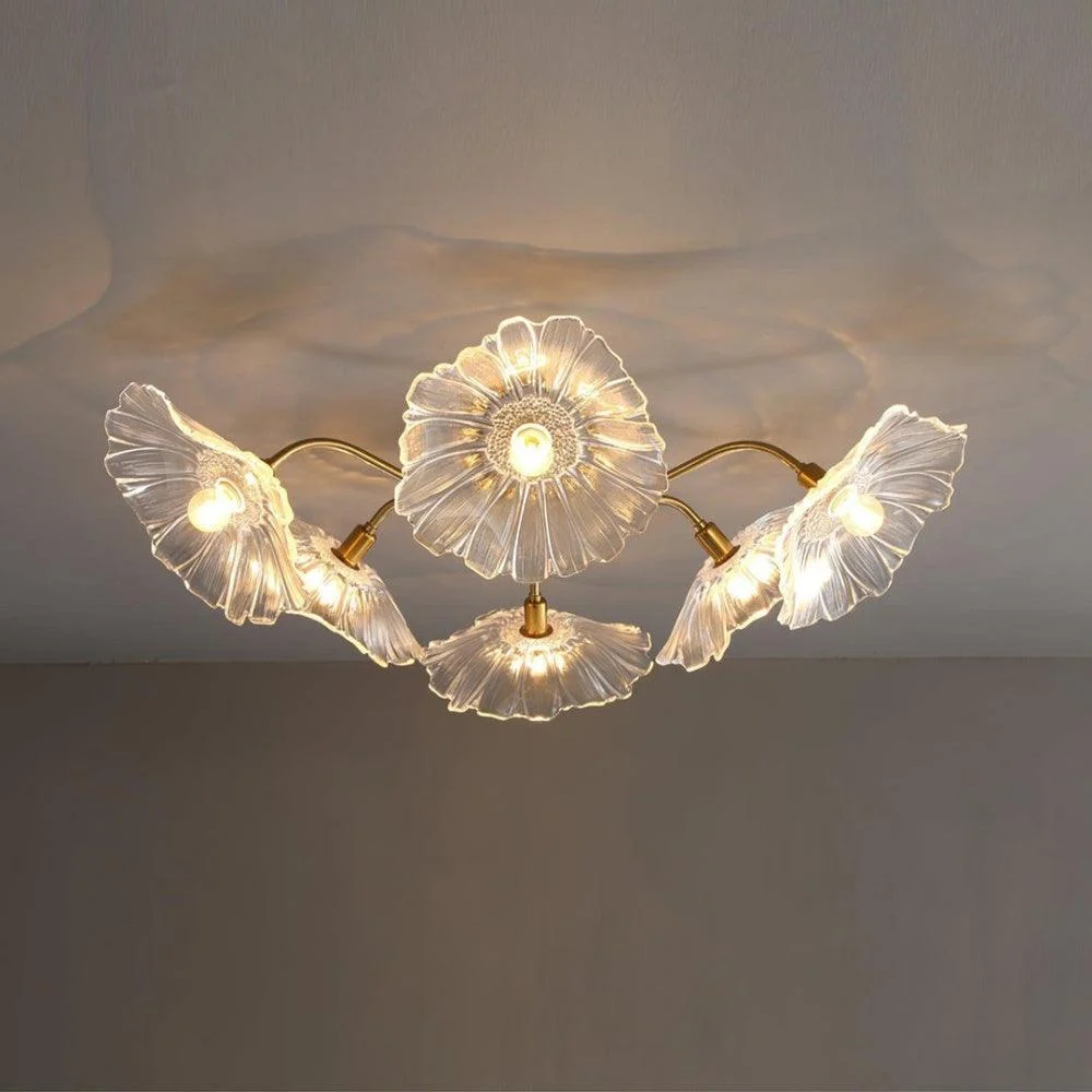 Lotus Leaf Glass Ceilinglamp 4