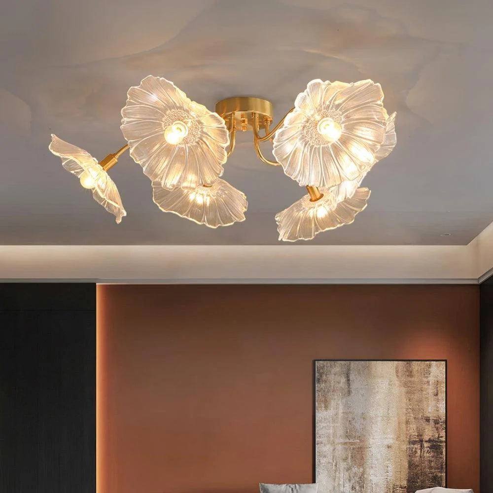 Lotus Leaf Glass Ceilinglamp 8