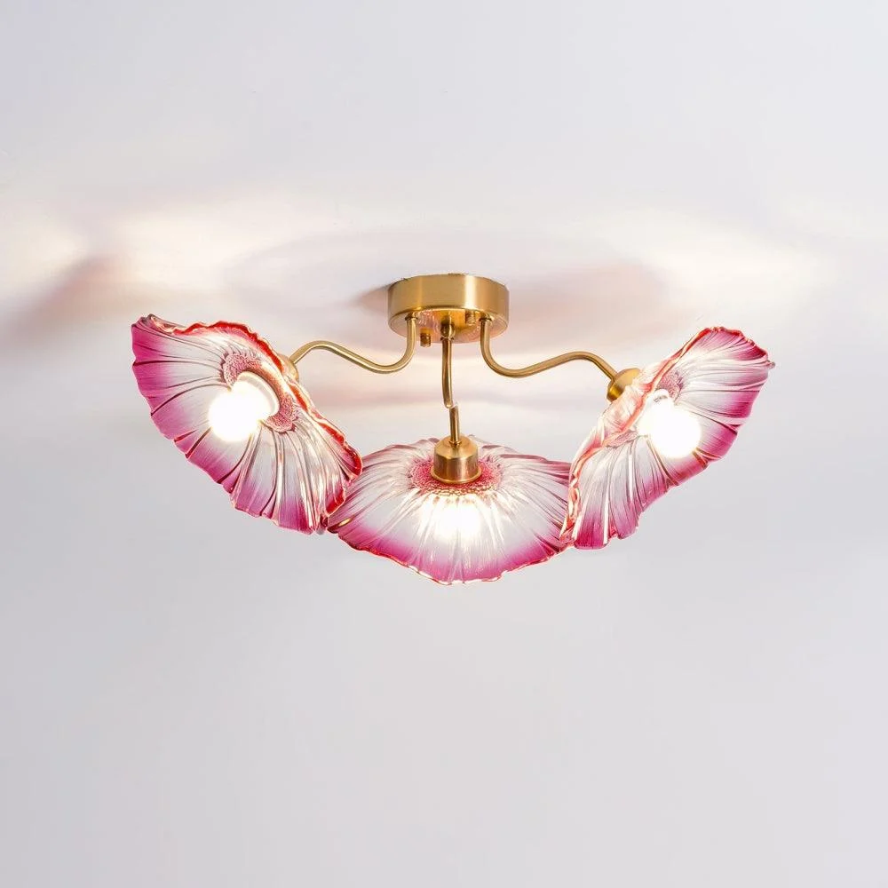 Lotus Leaf Glass Ceiling Lamp 8