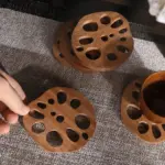 Lotus Root Wooden Coaster