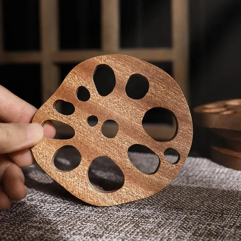 Lotus Root Wooden Coaster -