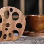 Lotus Root Wooden Coaster