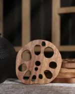 Lotus Root Wooden Coaster