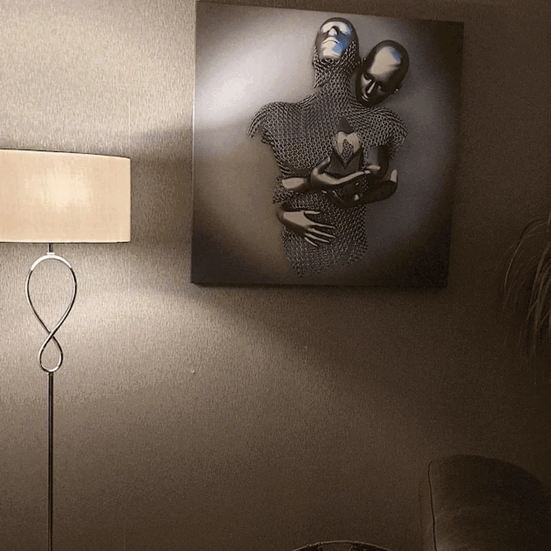 Love Heart 3D Effect Wall Art Painting -  - #tag1#