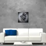 Love Heart 3D Effect Wall Art Painting tag1