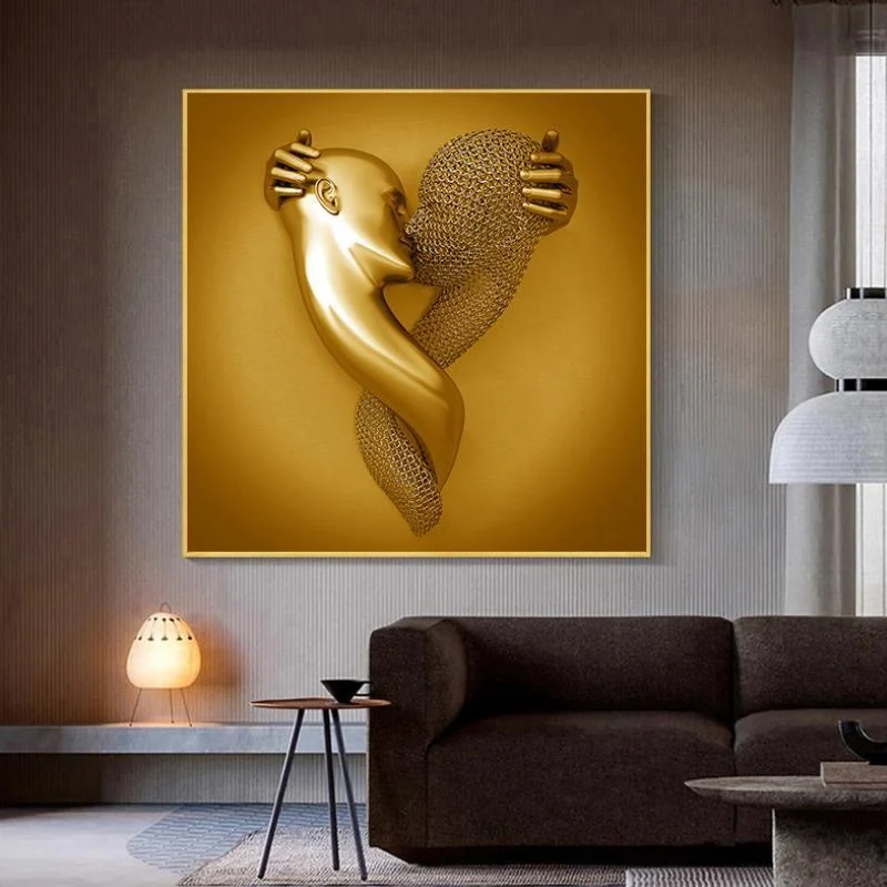 Love Heart 3D Effect Wall Art Painting -  - #tag1#