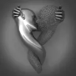Love Heart 3D Effect Wall Art Painting tag1