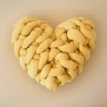 Love Pillow CozyHeart Chunky Knitted Warm Cozy tag1