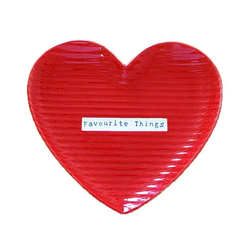Love Shape Ceramic Dish: Ideal for Breakfast, Cake, and Jewelry -