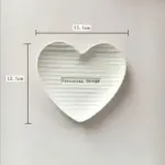 Love Shape Ceramic Dish Ideal for Breakfast Cake and Jewelry