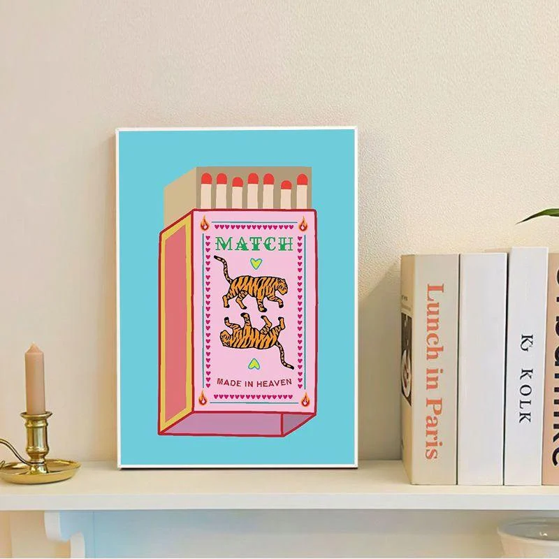 Love You're My Perfect Match' Vintage Sticky Posters -  - #tag1#