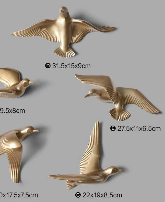 Lovely Resin Birds Wall Decoration Archives -