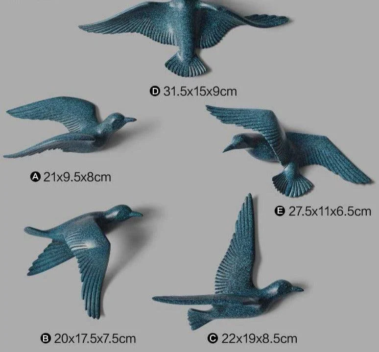 Lovely Resin Birds Wall Decoration Archives -