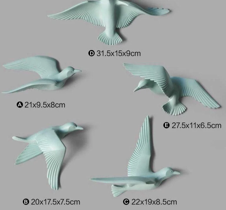Lovely Resin Birds Wall Decoration Archives -