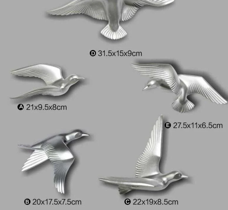 Lovely Resin Birds Wall Decoration Archives -
