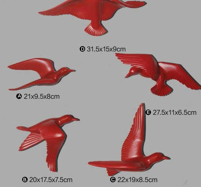 Lovely Resin Birds Wall Decoration Archives -