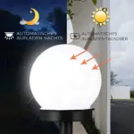 LumaGlobe Solarbetriebene LED Aussenleuchte mit Bewegungsmelder