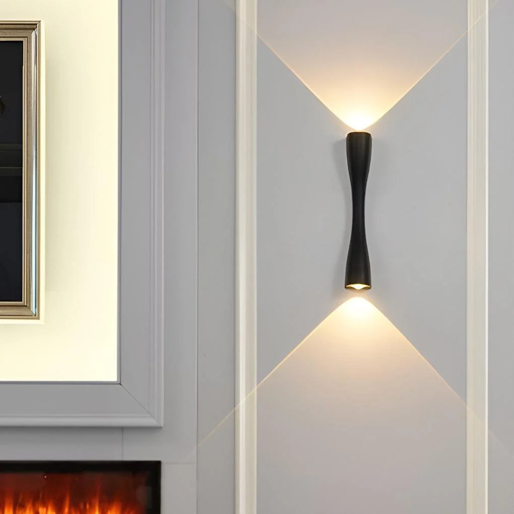 LumiBrilliant - LED Up and Down Wall Lamps in Modern Metal Finish -  - #tag1#